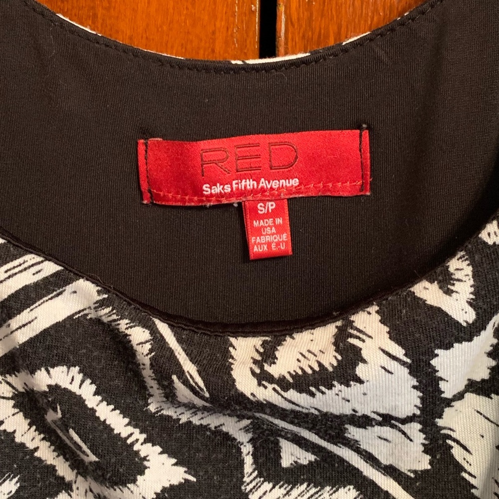 Saks Fifth Avenue Geometric Print Dress - Picture 4 of 5